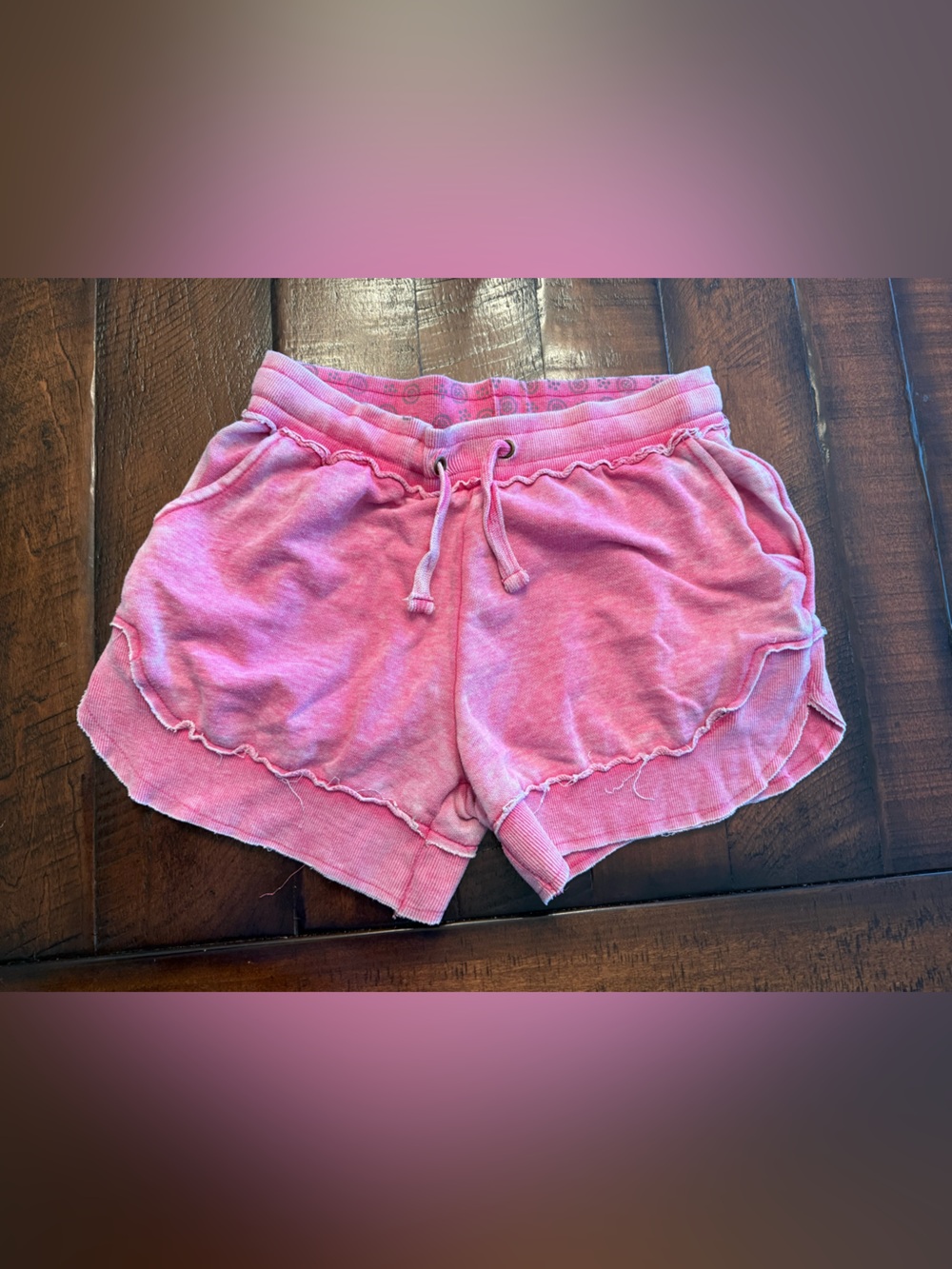 Royce Pink Drawstring Lounge Shorts